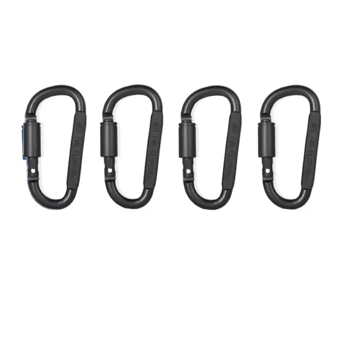 6 Piece Carabiner Set For Key Camping Survival Edc Outdoor Alloy Aluminum