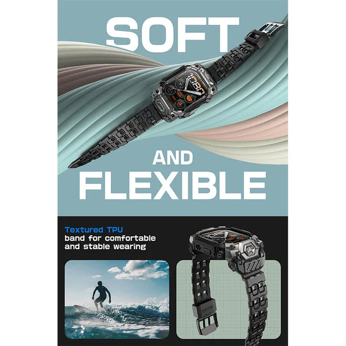 For Apple Watch Ultra 2 / 1 49Mm 2024 / 2023 / 2022 Ub Ore Rugged Sport Men Bumper Case With Adjustable Strap Band