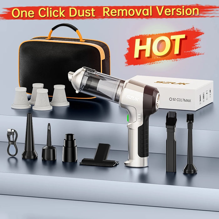 Portable Car Vacuum Cleaner Strong Suction Wireless Handheld Home & Auto Cleaning