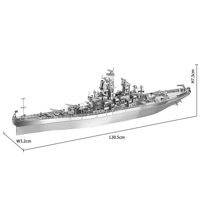 Diy 3D Battleship Puzzle Kit For Home Decor
