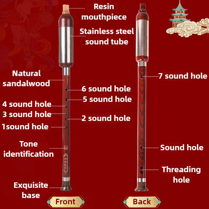 Chinese Vertical Bawu Flute For Adult Beginners