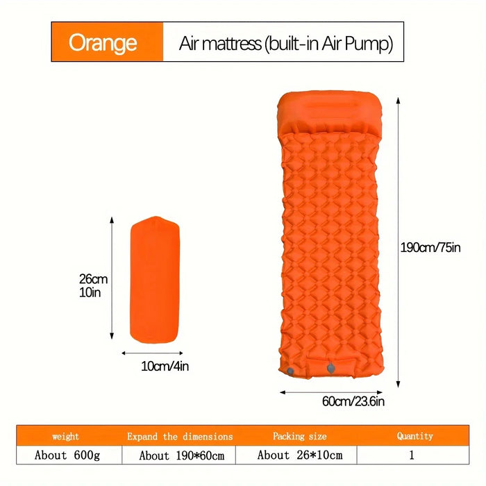 Ultralight Inflatable Camping Mattress With Built In Pump
