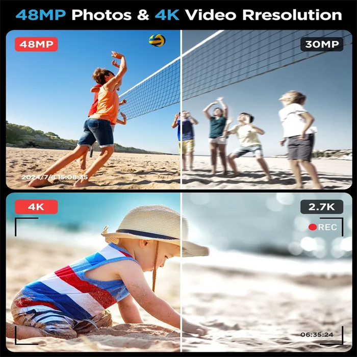 48Mp Autofocus Digital Camera For Kids 2.7K 16X Zoom