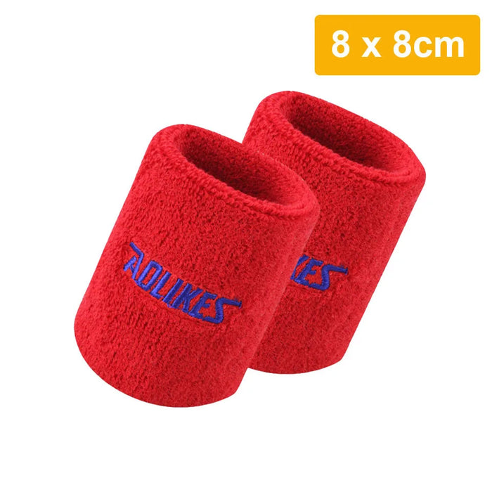 Pair of Moisture Wicking Sports Wristbands For Men & Women Tennis Basketball Running