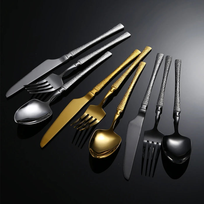 4 / 16 / 32 Piece Stainless Steel Tableware Set For Parties And Restaurants