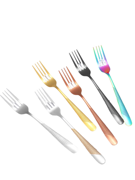 24 Piece Stainless Steel Tableware Set With Colourful Box Packaging