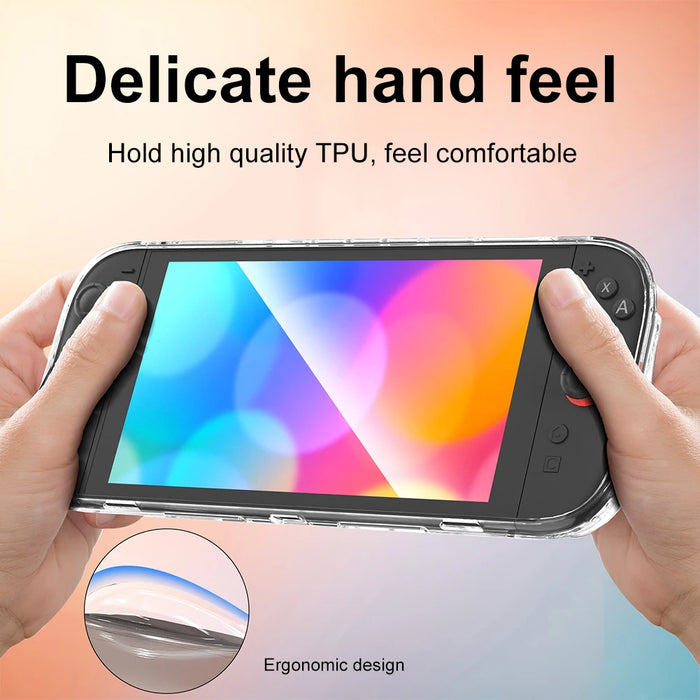 For Switch 2 Tpu Case Protective Case Cover High Transparency Pc Protective Shell Cover Game Console Soft Shell For Switch 2