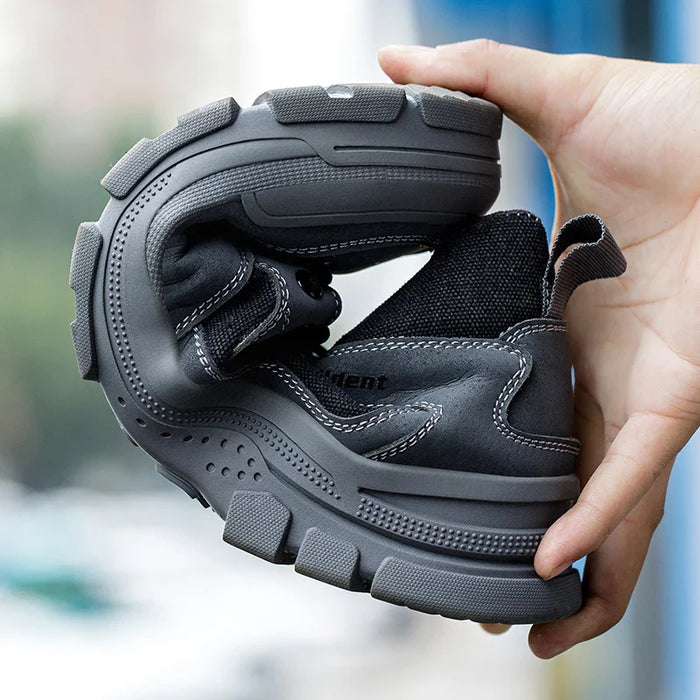 Mens Indestructible Work Shoes - Steel Toe Safety Sneakers