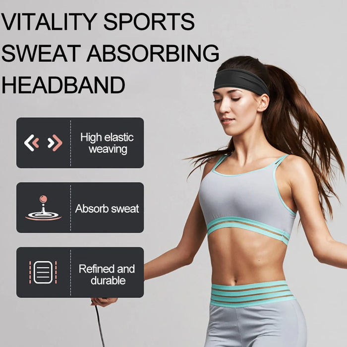 Non Slip Moisture Wicking Headband For Fitness & Sports
