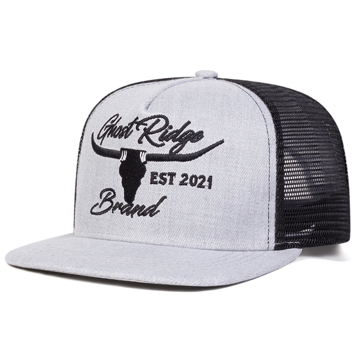 Embroidered Bullhead Hip Hop Cap Adjustable Sun Hat