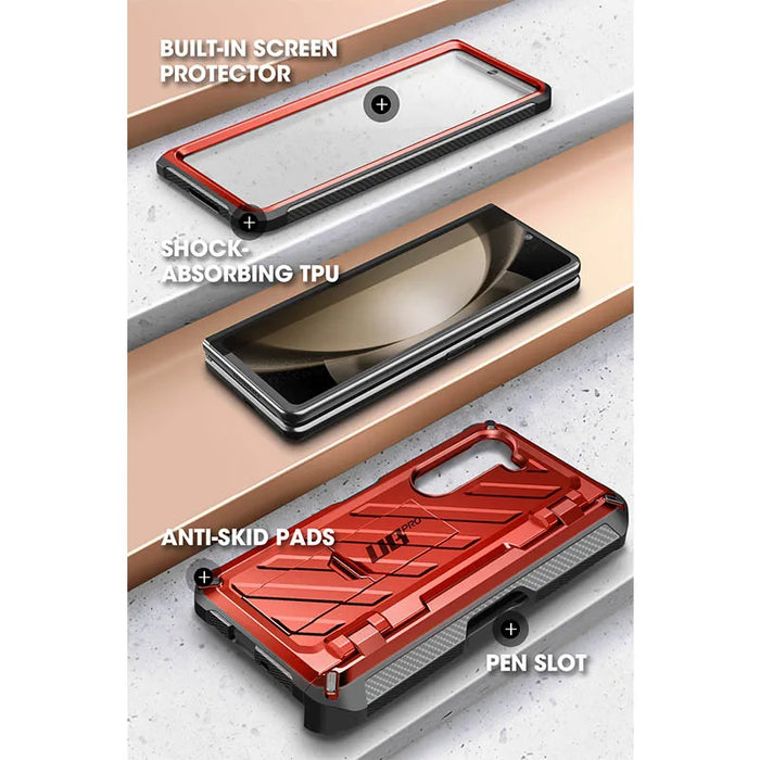 For Samsung Galaxy Z Fold 5 5G 2023 Ub Pro Full-Body Dual Layer Rugged Case With Built-In Screen Protector
