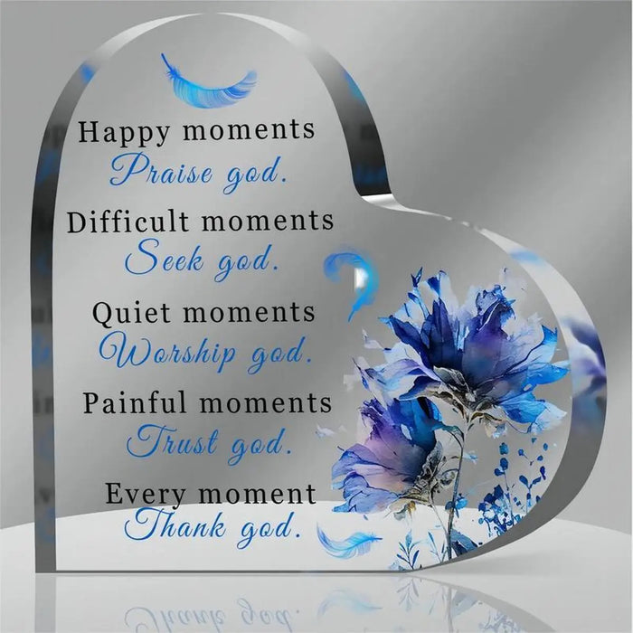 Christian Scripture Acrylic Desktop Decoration Inspirational Gift For Women