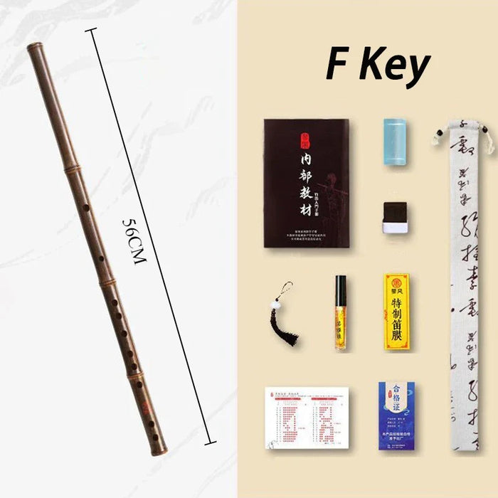 Traditional Purple Bamboo Flute For Adults