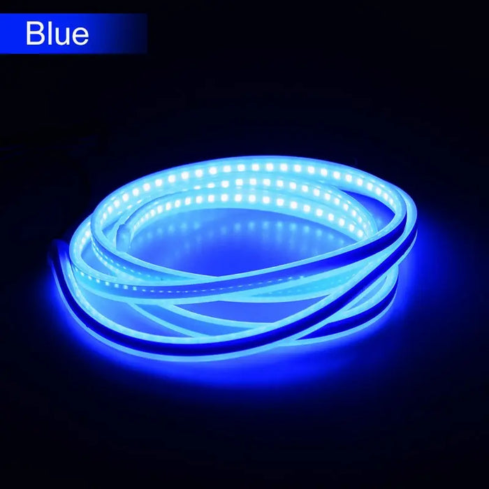 12V Led Car Hood Atmosphere Light Strip Waterproof Exterior Decoration For Headlights