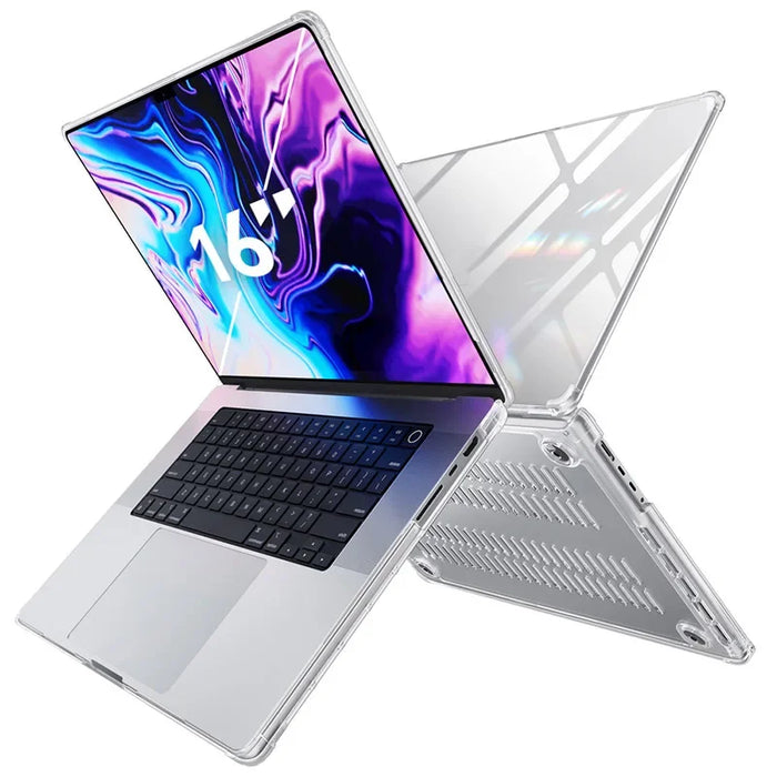 For Macbook Pro 16 Inch 2024 2021 M1 / M2 / M3 / M4 Slim Design With Touch Id Clear Protective Case