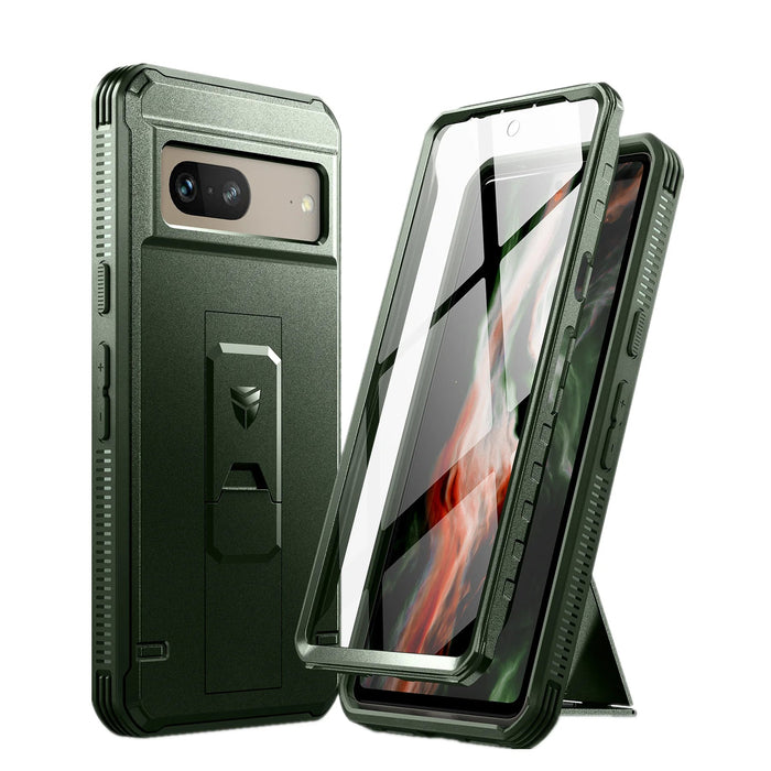 For Google Pixel 7 2022 Full Body Bumper Military Grade Armor Shockproof Shell Case Holder With Built In Screen Protector