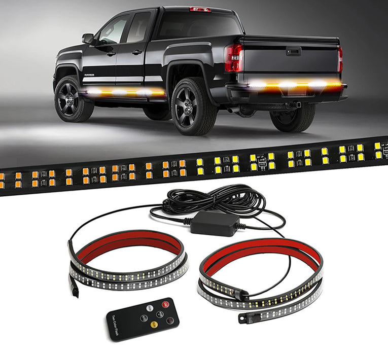 2Pcs Led Strobe Light Bar For Trucks Suv Remote Control Flashing Warning Lamp Strip