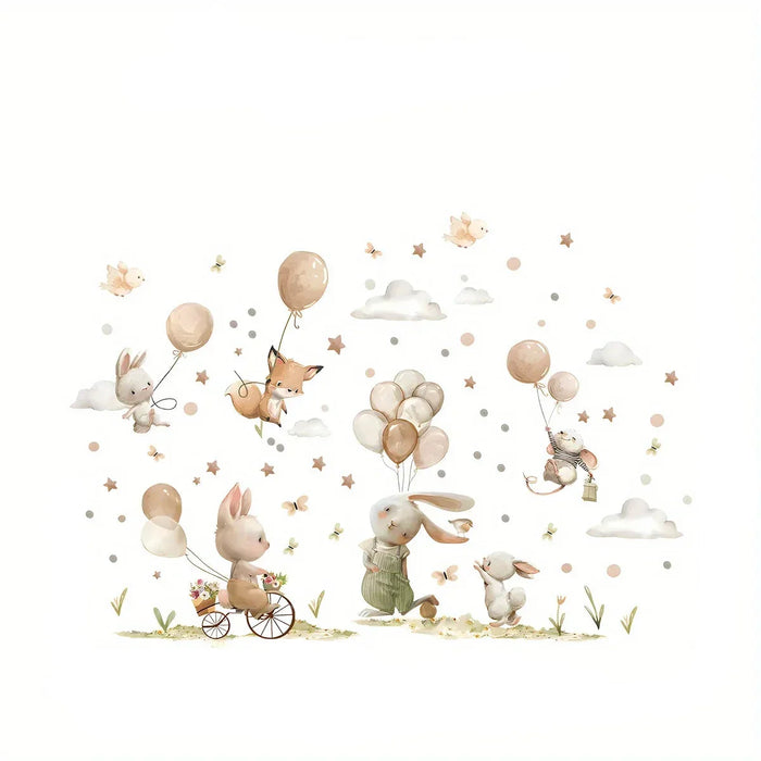 Adorable Animal Wall Stickers For Nursery Decor