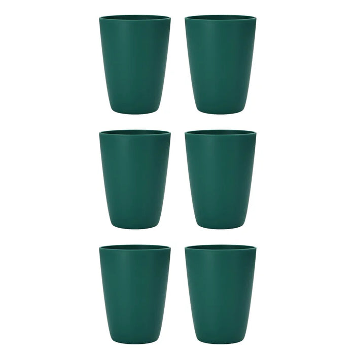 2 / 4 / 6 Piece Reusable Dark Green Plastic Cups