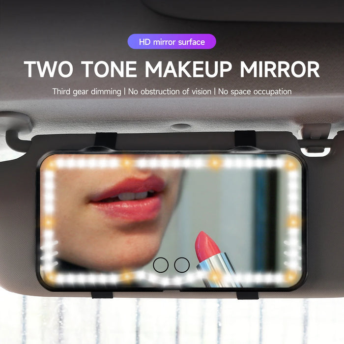 Dimmable Touchscreen Car Makeup Mirror