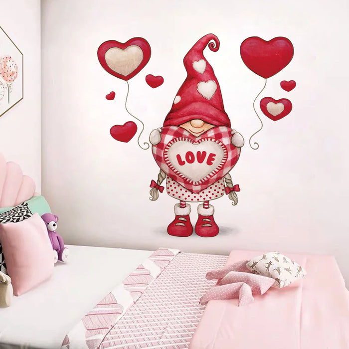 Adorable Cartoon Love Elf Wall Sticker For Kids Room