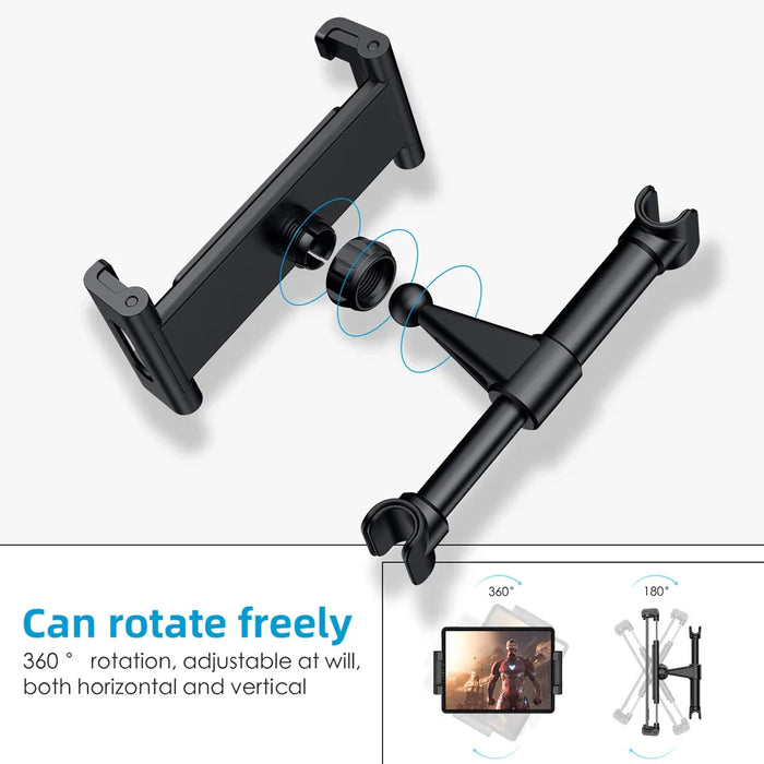 Adjustable Car Tablet & Phone Holder Headrest Mount Stand