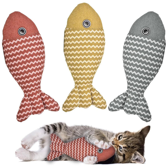 Interactive Catnip Fish Toy For Indoor Cats