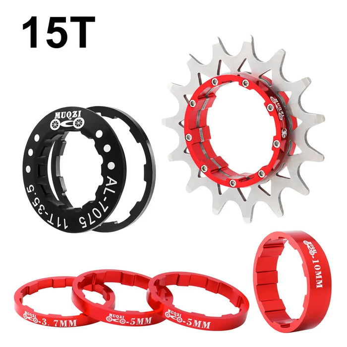 Single Speed Cassette Cog Conversion Kit 12 22T