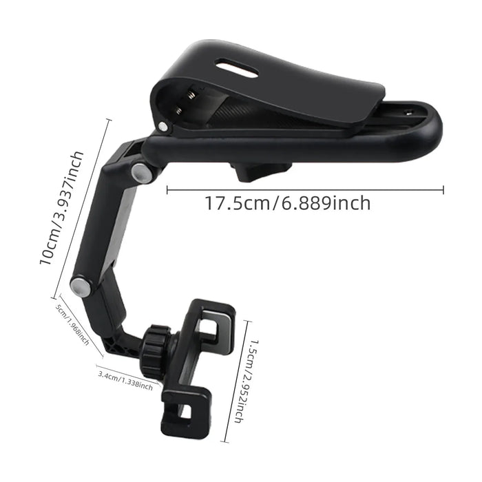 Universal Car Sun Visor Phone Holder 1080 Degree Rotatable & Retractable