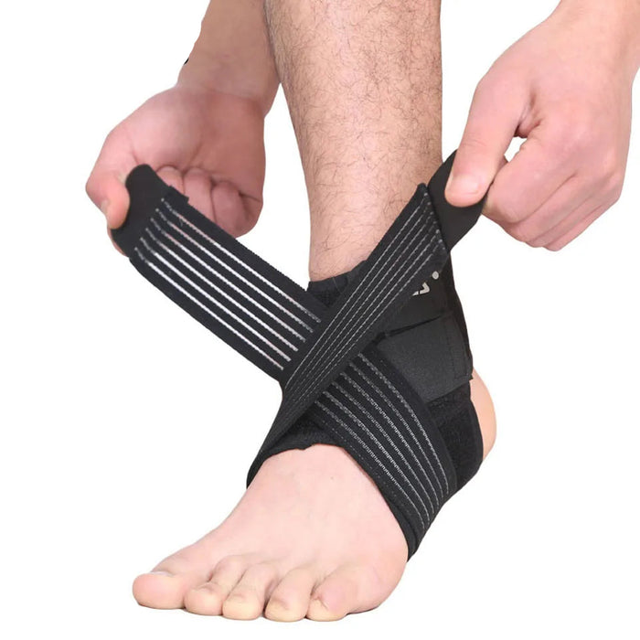 Pair of Ankle Support Brace For Sports Elastic Strap