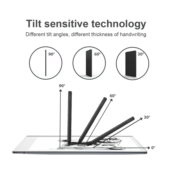 High Precision Stylus For Remarkable 2 4096 Pressure Eraser Palm Rejection