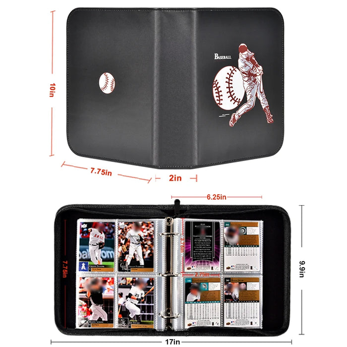 440 Pocket Boobowl Baseball Card Binder For Topps Trading Cards Football Sports Cards Sleeves Protectors Holder