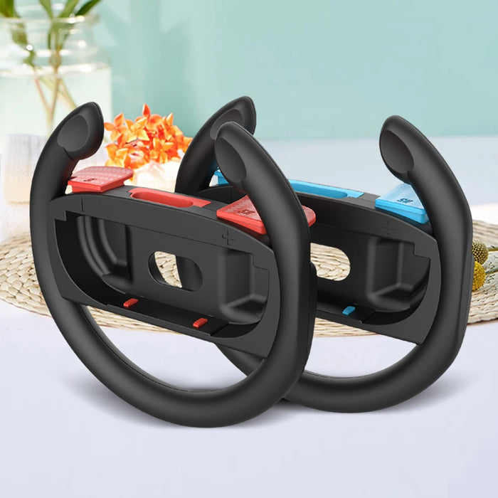 2Pcs / Set For Switch 2 Racing Steering Wheels Controller Gamepad Steering Wheel Controller Handle Holder For Switch 2 Accessories