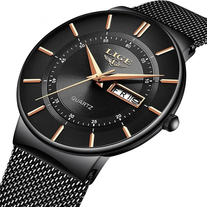 Ultra Thin Waterproof Mens Quartz Watch