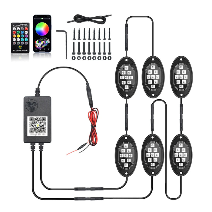 App-Controlled Rgb Led Chassis Lights For Off-Road Vehicles