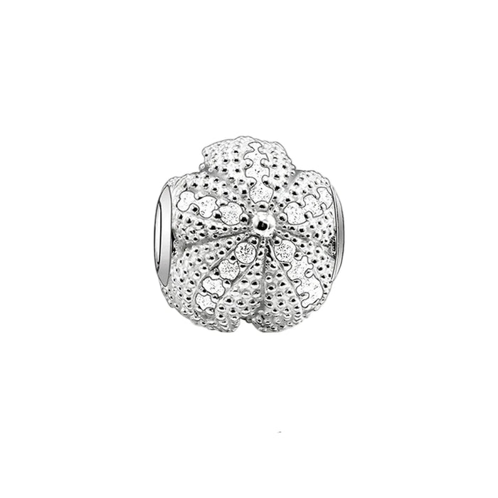 925 Sterling Silver Seafish Starfish Beads 4.5Mm Hole European Jewelry Charms