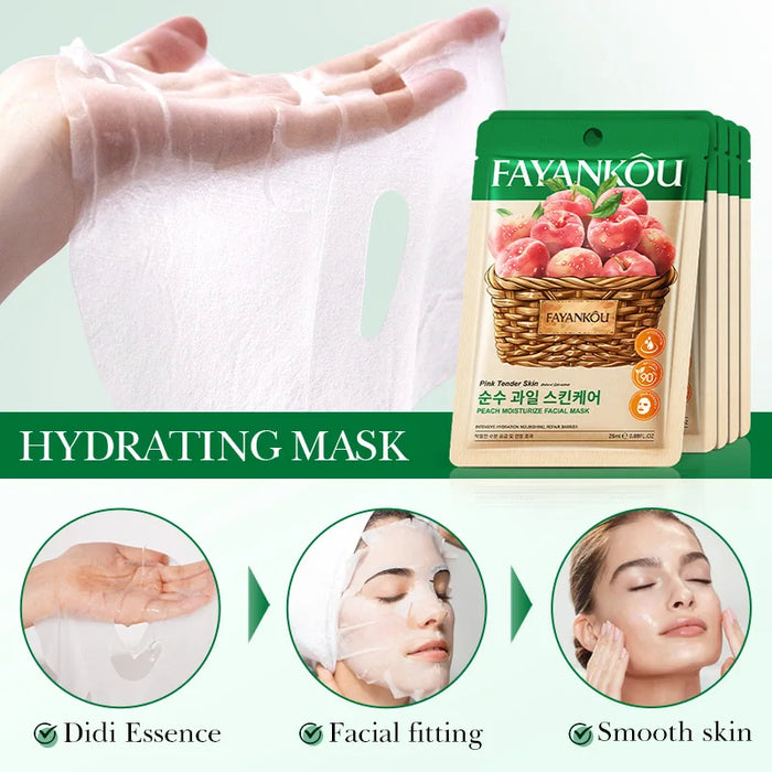 8 Piece Fayankou Fruit Face Masks Hydrating & Anti Aging