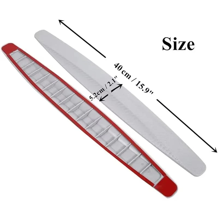 2Pcs Car Bumper Protector Strips Anti Collision Guard For Corner Protection