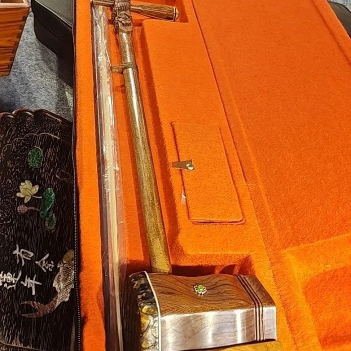 Handmade Rosewood Erhu Traditional 2 String Musical Instrument