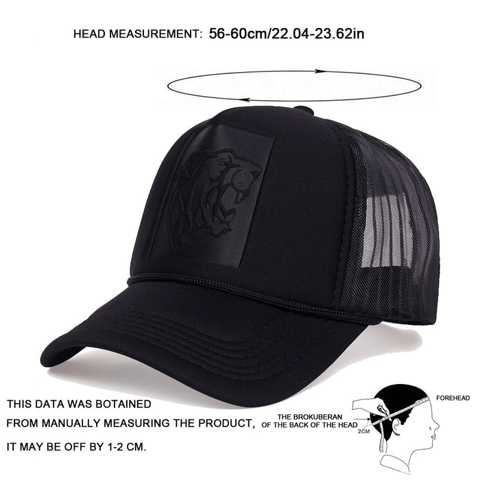 Adjustable Tiger Head Baseball Cap For Outdoor Sun Protection