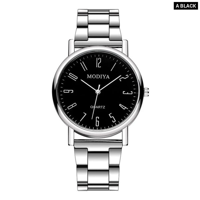 Silver Alloy Mens Casual Quartz Watch