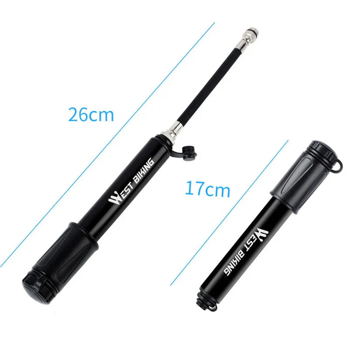 Compact Bike Pump For Mtb & Road Cycling