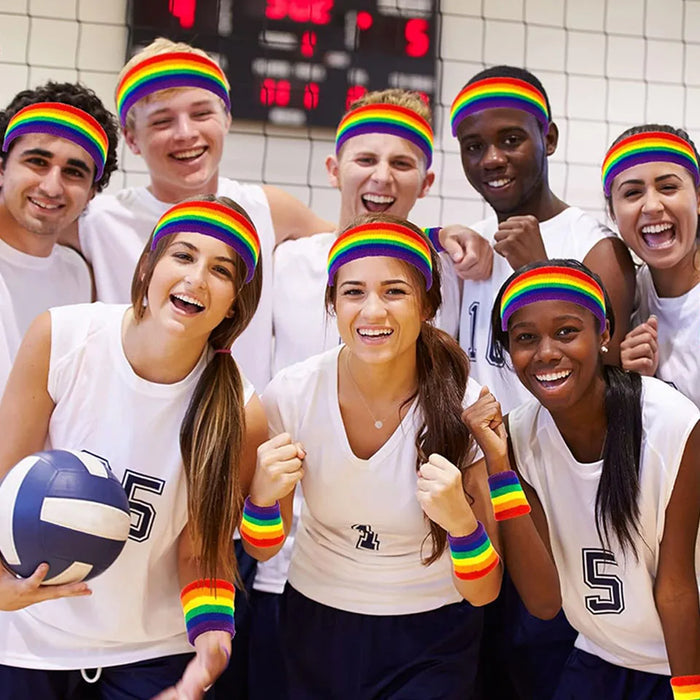 Moisture Wicking Sweatband Set Headband & Wristband Combo