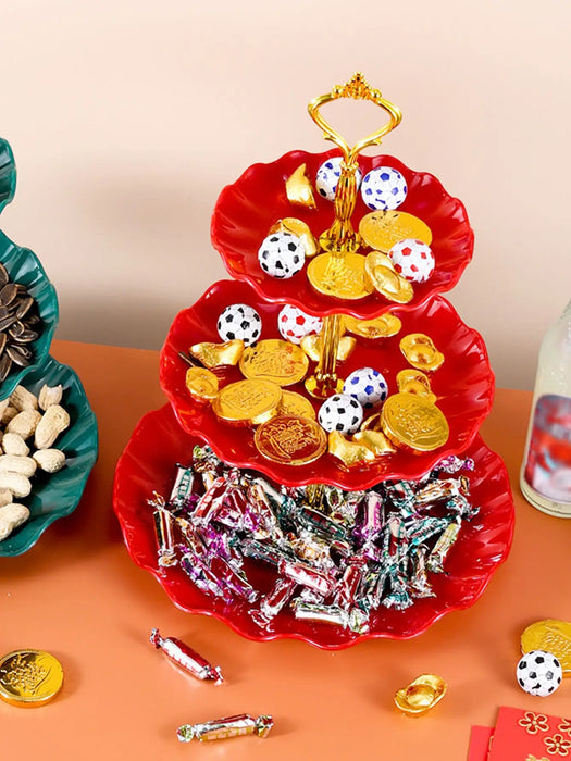 European Three Layer Cake Stand For Weddings And Parties