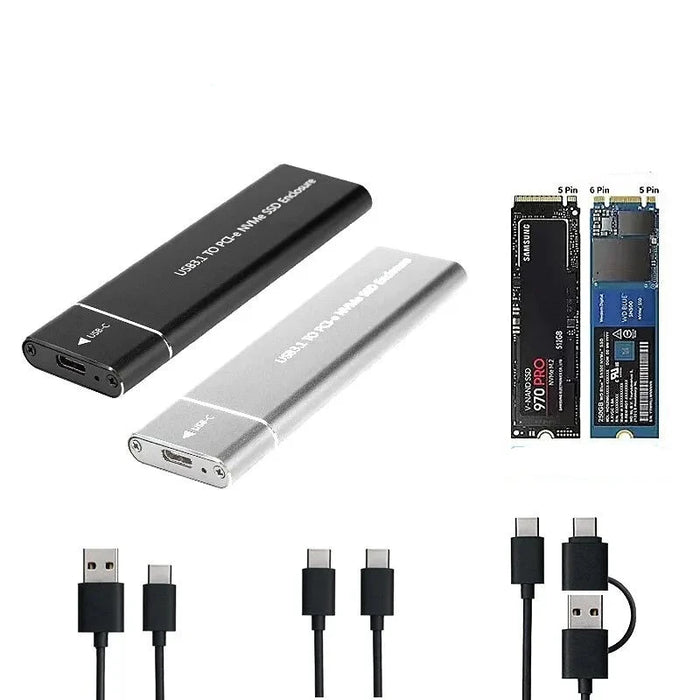 Nvme M.2 Ssd Enclosure Usb3.1 Type C Case