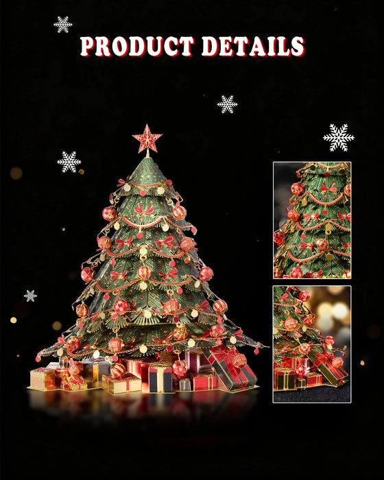 Christmas Tree Metal Magnet Puzzle Diy Gift For Home Decor