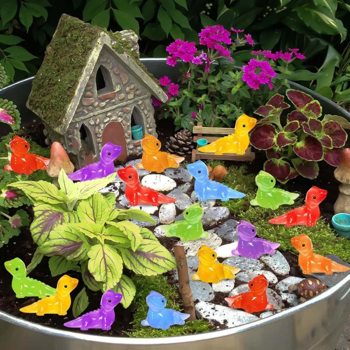 30 Glow In The Dark Mini Lizard Figures For Diy Crafts