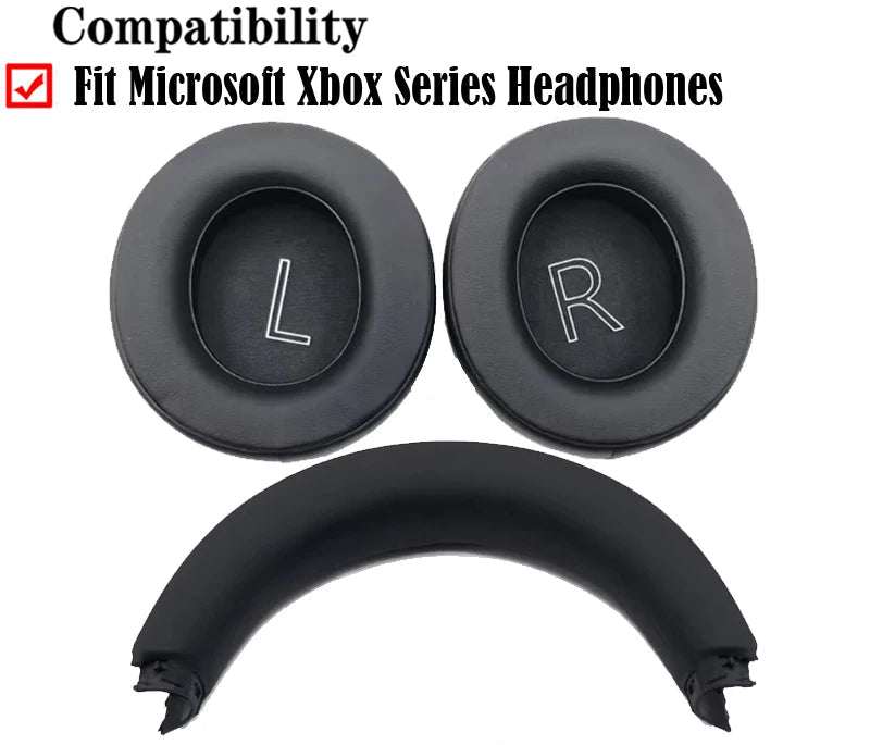 Memory Foam Earpads Headband For Xbox Wireless Headsets