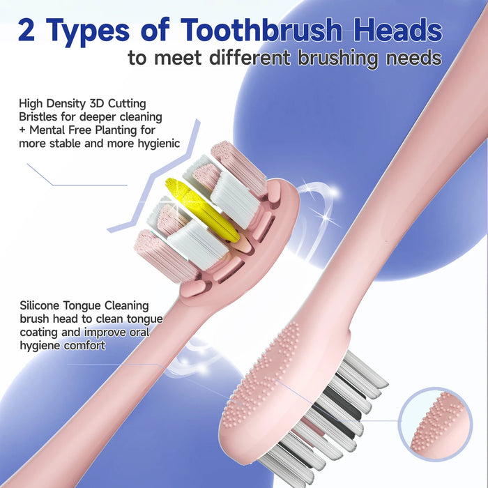 Touch Control Sonic Toothbrush Pressure Sensor With Travel Box