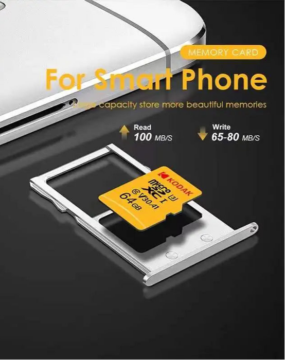 Kodak 32 256gb Micro Sd Card For Phone Pc Camera Game Switch